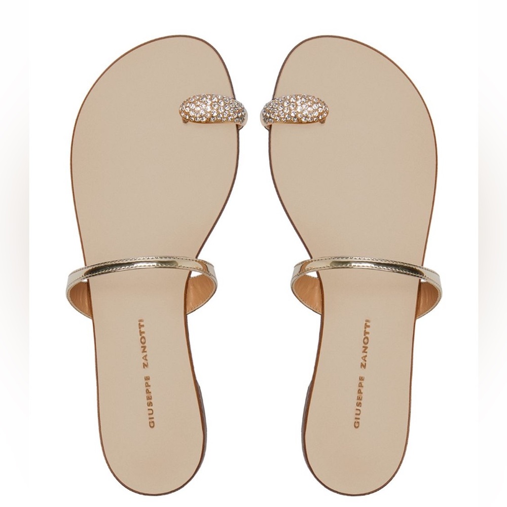 GIUSEPPE ZANOTTI | Crystal Gold Sandals